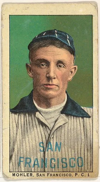 Mohler, San Francisco, Pacific Coast League, from the "Obak Baseball Players" set (T212), issued by the American Tobacco Company to promote Obak Mouthpiece Cigarettes — American Tobacco Company