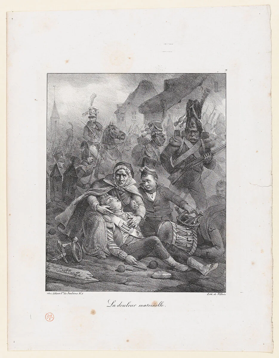 A Mother's Sadness — Hippolyte Bellangé|Villain|Gihaut Frères