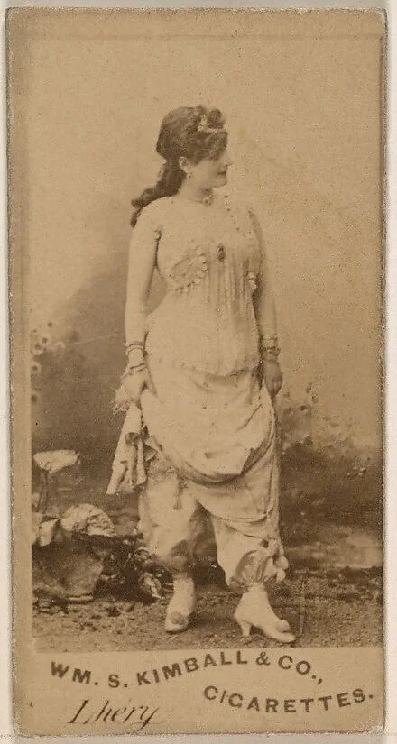 Miss Lhery, from the Actresses series (N203) issued by Wm. S. Kimball & Co. — William S. Kimball & Company