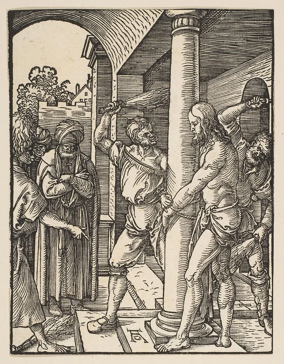The Flagellation, from "The Small Passion" — Albrecht Dürer