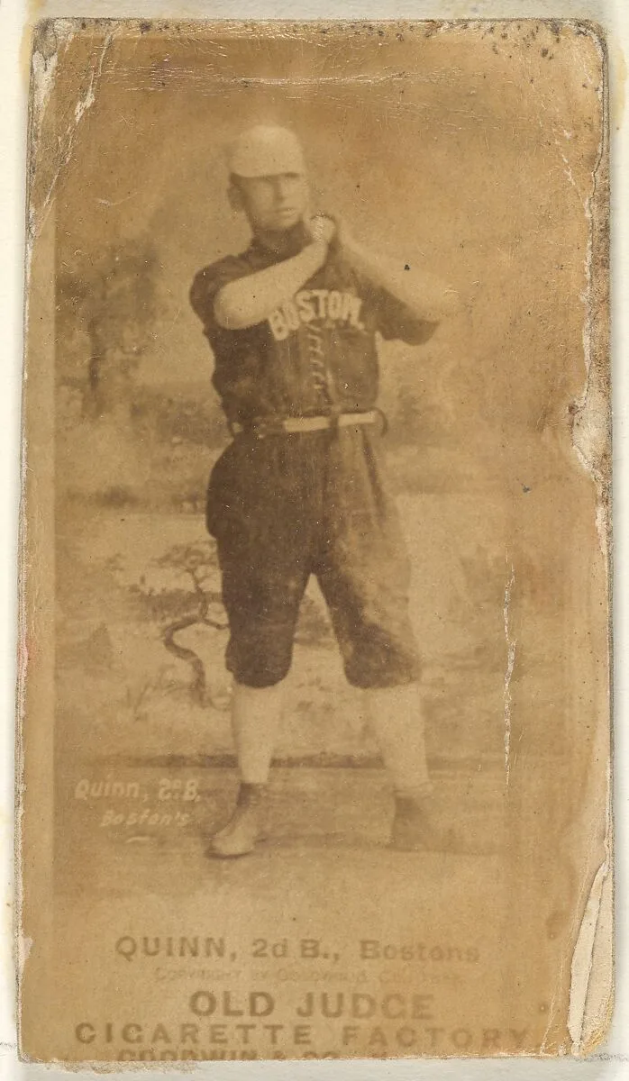 Quinn, 2nd Base, Boston, from the Old Judge series (N172) for Old Judge Cigarettes — Goodwin & Company