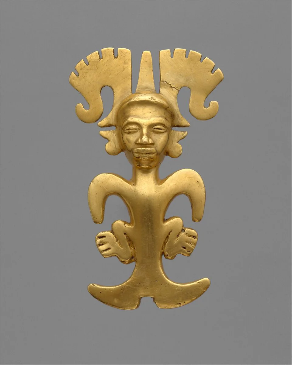 Stylized Figure Pendant — Unknown