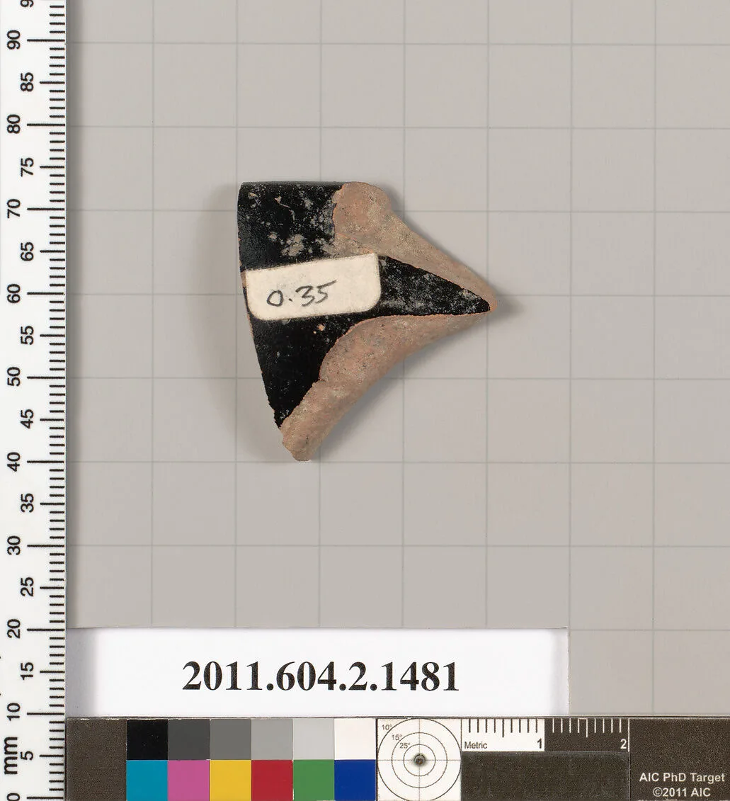 Terracotta fragment of a skyphos (deep drinking cup) — Unknown