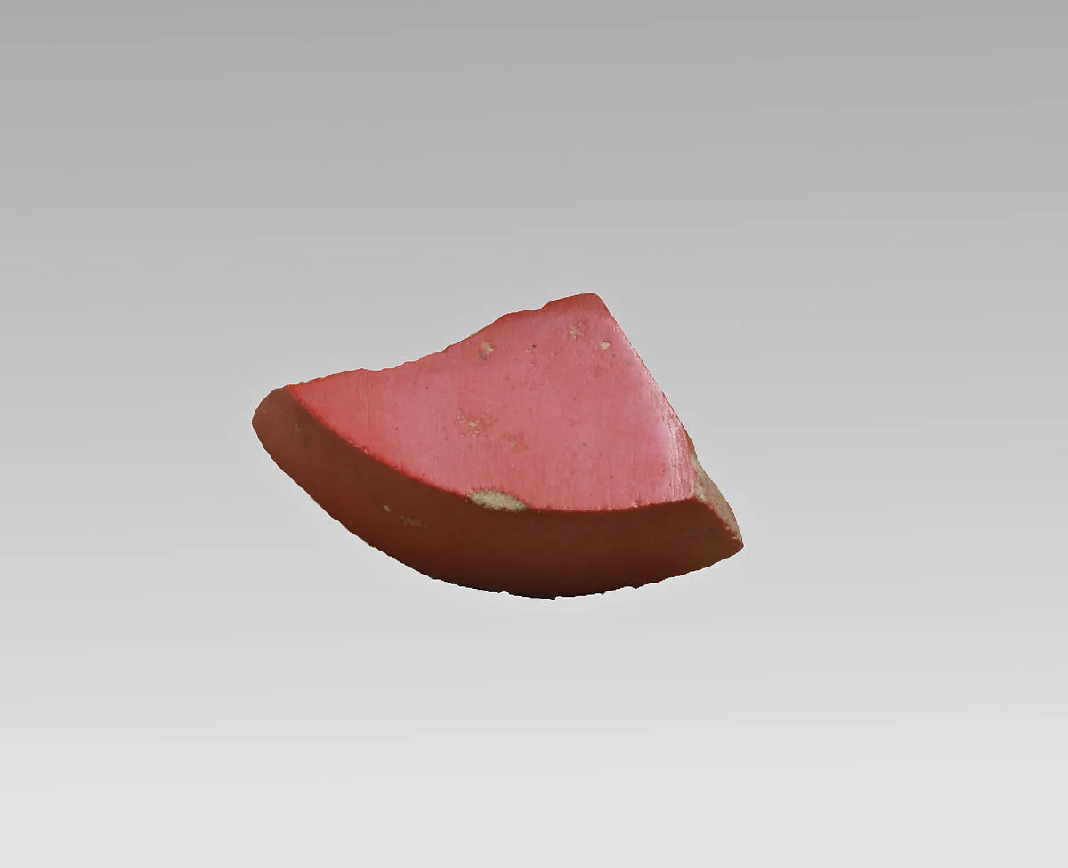 Glass monochrome dish fragment — Unknown