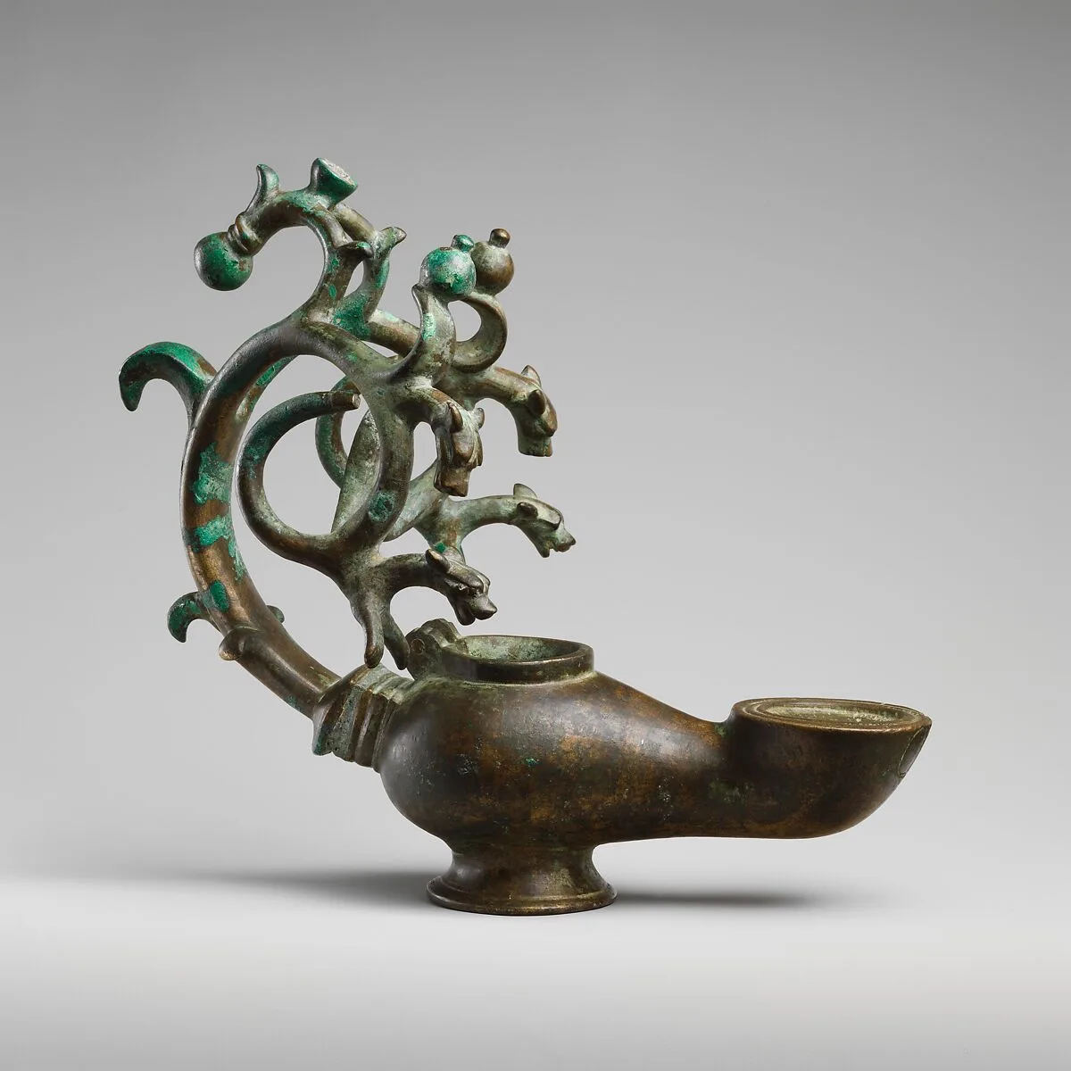 Standing Lamp with Running Dogs — Unknown