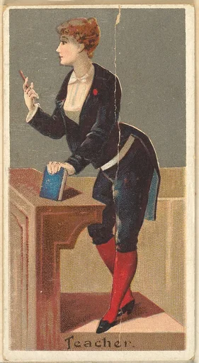 Teacher, from the Occupations for Women series (N166) for Old Judge and Dogs Head Cigarettes