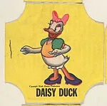 Daisy Duck, from the Disney Cartoon Characters bread end labels series (D290-6) — Walt Disney Productions