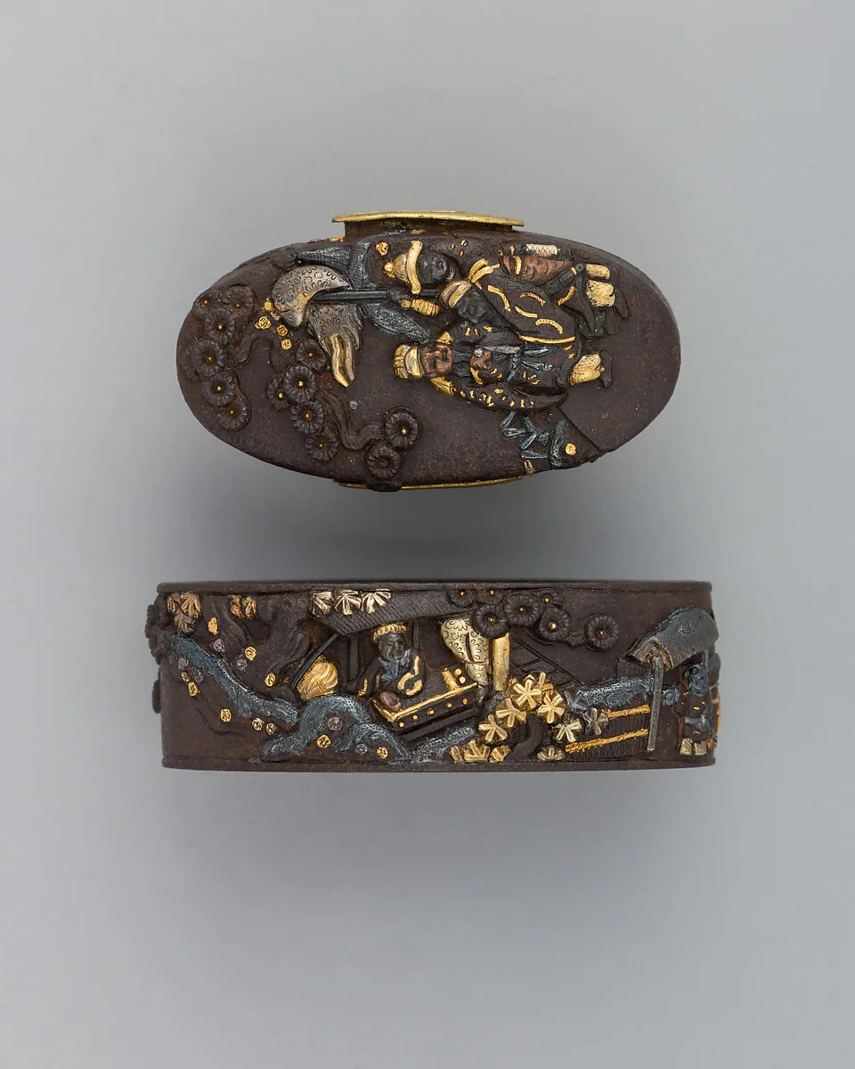Sword-Hilt Collar and Pommel (Fuchigashira) — Unknown