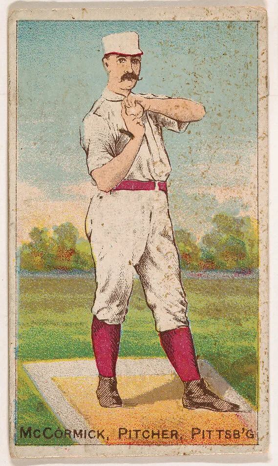McCormick, Pitcher, Pittsburgh, from the Gold Coin series (N284) for Gold Coin Chewing Tobacco — D. Buchner & Co., New York