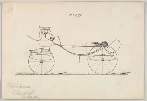 Design for Vis-à-vis/ Barouche, no. 599