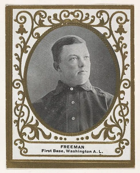 Freeman, 1st Base, Washington, American League, from the Baseball Players (Ramlys) series (T204) issued by the Mentor Company to promote Ramly and T.T.T. Turkish Cigarettes — Carl Homer Studios, Boston|Mentor Company, Boston