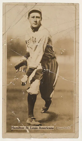 Hamilton, St. Louis Americans, from the Famous Baseball Players, Champion Athletes, and Photo Play Stars, issued by Fatima Turkish Blend Cigarettes — Liggett & Myers Tobacco Company