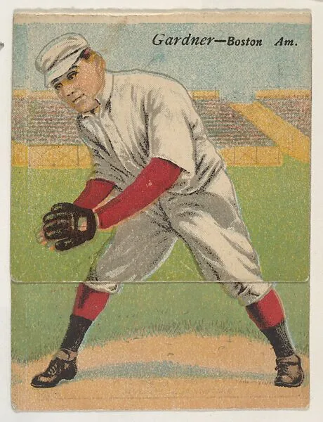 Gardner, Boston, American League, from the Mecca Double Folder series (T201) — Mecca Cigarettes