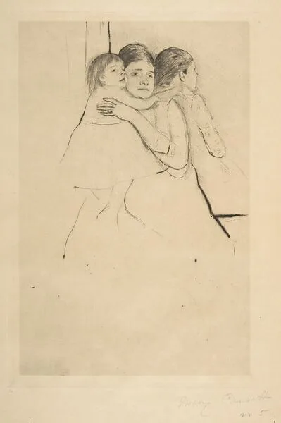 Mother Berthe Holding Her Child — Mary Cassatt