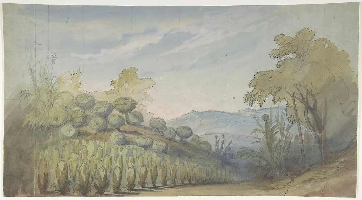Design for a Stage Set at the Opéra, Paris — Eugène Cicéri
