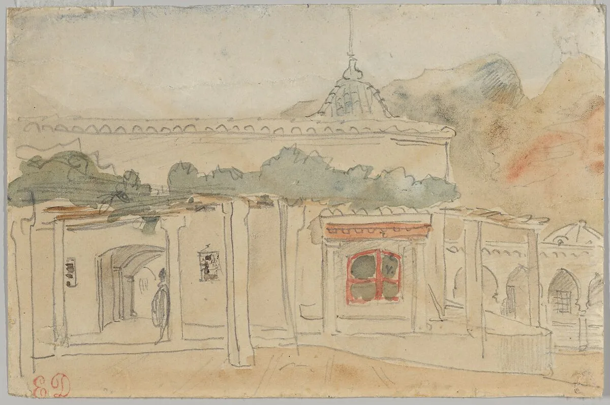 Figure in a Doorway — Eugène Delacroix