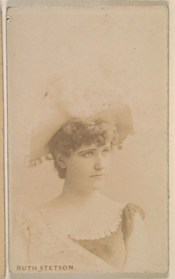 Ruth Stetson, from the Actresses series (N246), Type 1, issued by Kinney Brothers to promote Sporting Extra Cigarettes — Kinney Brothers Tobacco Company