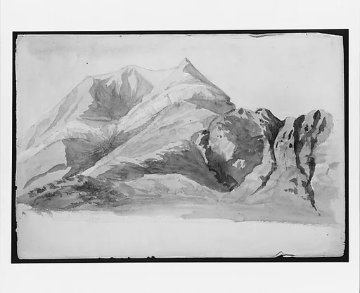 Mountain View (from Switzerland 1869 Sketchbook)