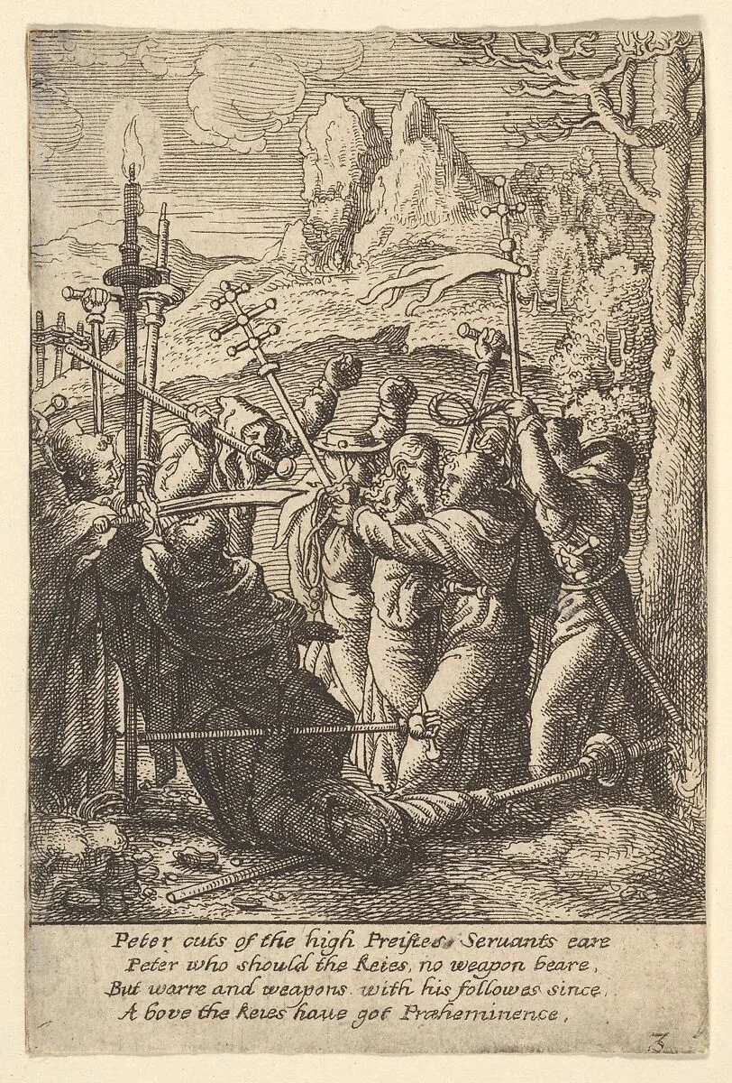 Jesus taken — Wenceslaus Hollar|Hans Holbein the Younger