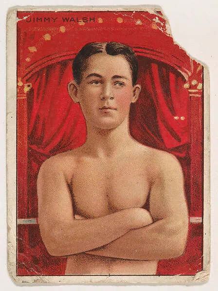 Jimmy Walsh, from the Champion Pugilists series (T219), issued by Mecca and Hassan Cigarettes — Hassan Cigarettes|Mecca Cigarettes