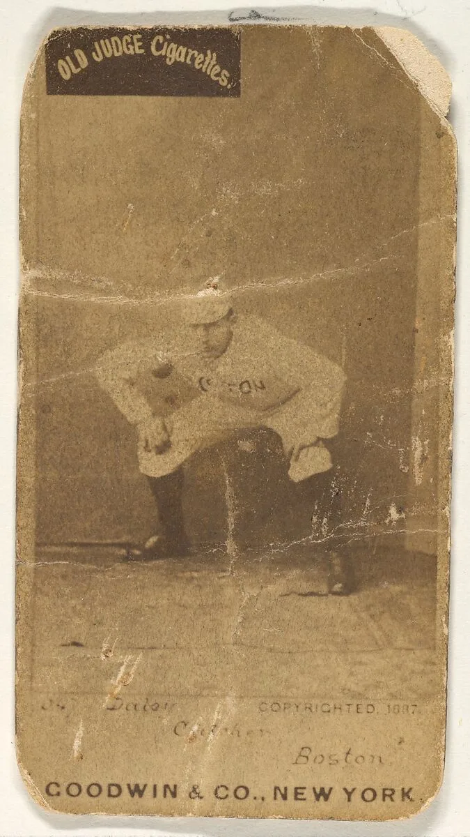 Daily, Catcher, Boston, from the Old Judge series (N172) for Old Judge Cigarettes — Goodwin & Company