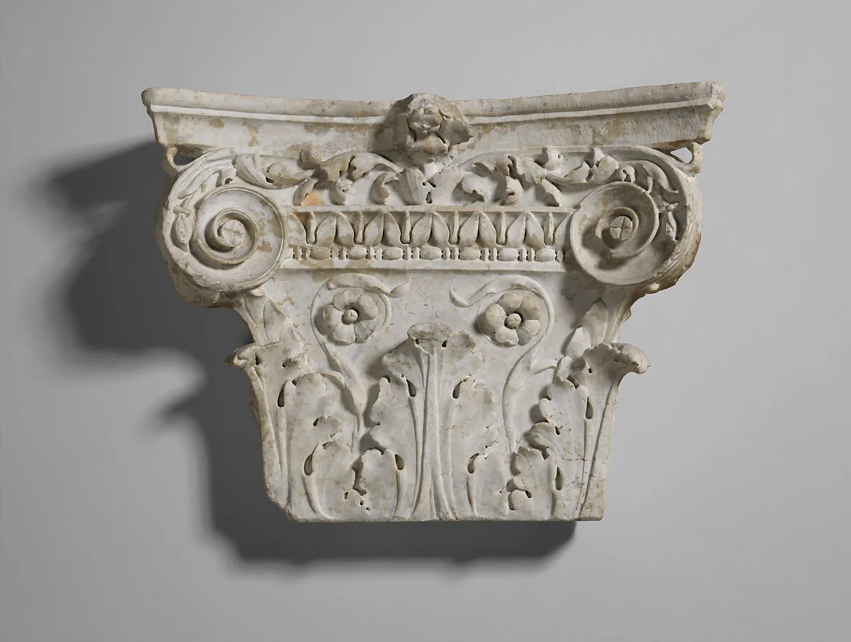 Marble pilaster capital — Unknown