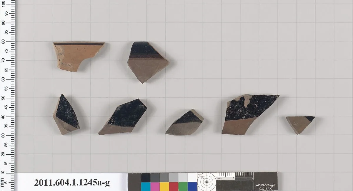 Terracotta fragments of kylikes (drinking cups) — Unknown