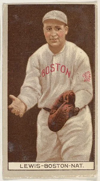 Irving Lewis, Boston, National League, from the Brown Background series (T207) for the American Tobacco Company — American Tobacco Company