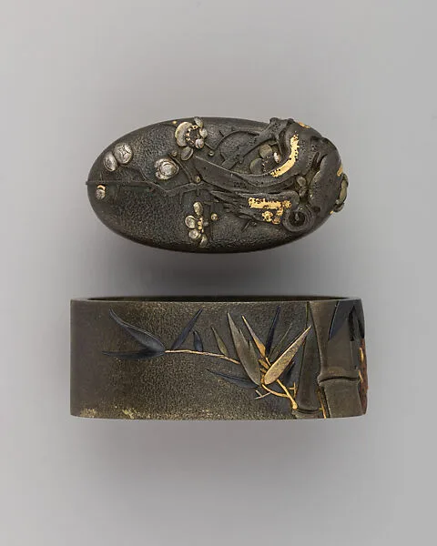 Sword-Hilt Collar and Pommel (Fuchigashira) — Unknown