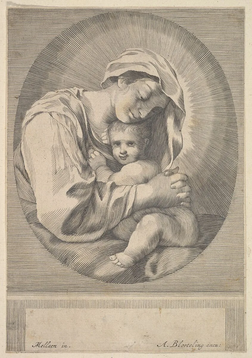 Virgin and Child — Claude Mellan|Abraham Blooteling
