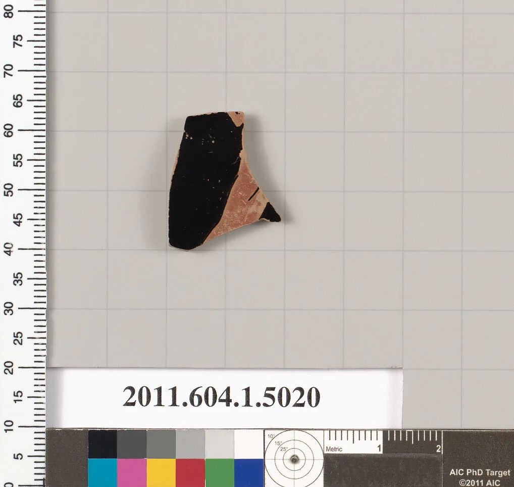Terracotta fragment of a kylix (drinking cup) — Unknown