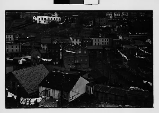 [Two 35mm Film Frames: Houses on Hillside, Ossining, New York]