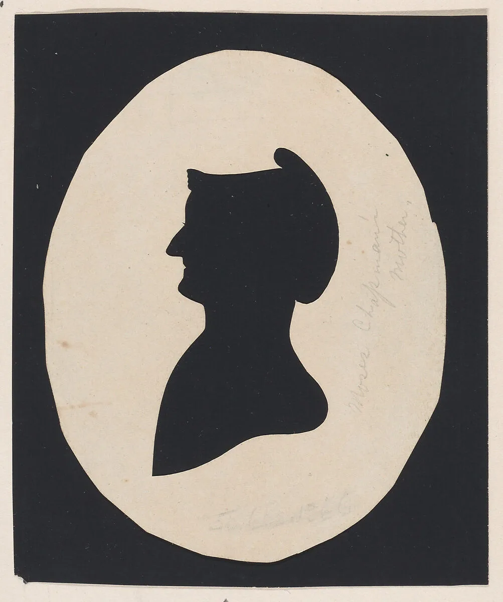 Silhouette of Mrs. Chapman, mother of the artist — Moses Chapman