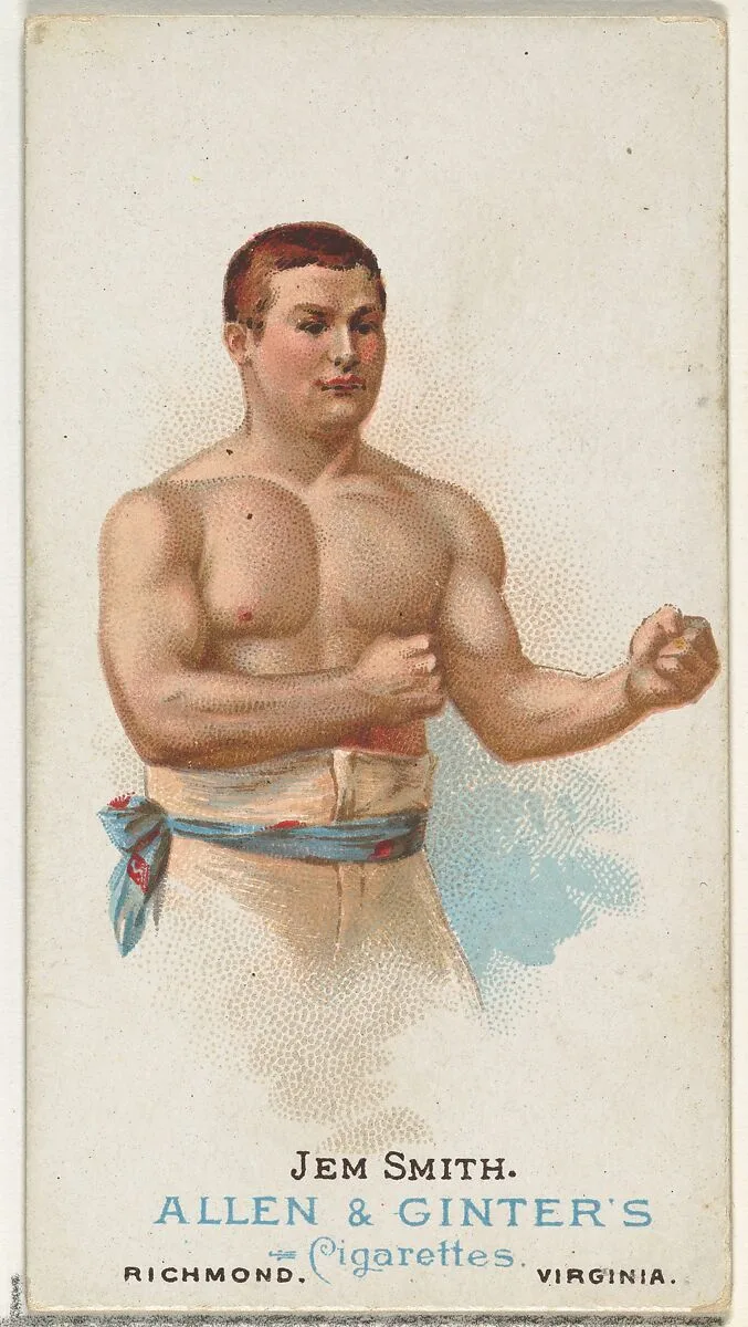 Jem Smith, Pugilist, from World's Champions, Series 1 (N28) for Allen & Ginter Cigarettes — Lindner, Eddy & Claus|Allen & Ginter
