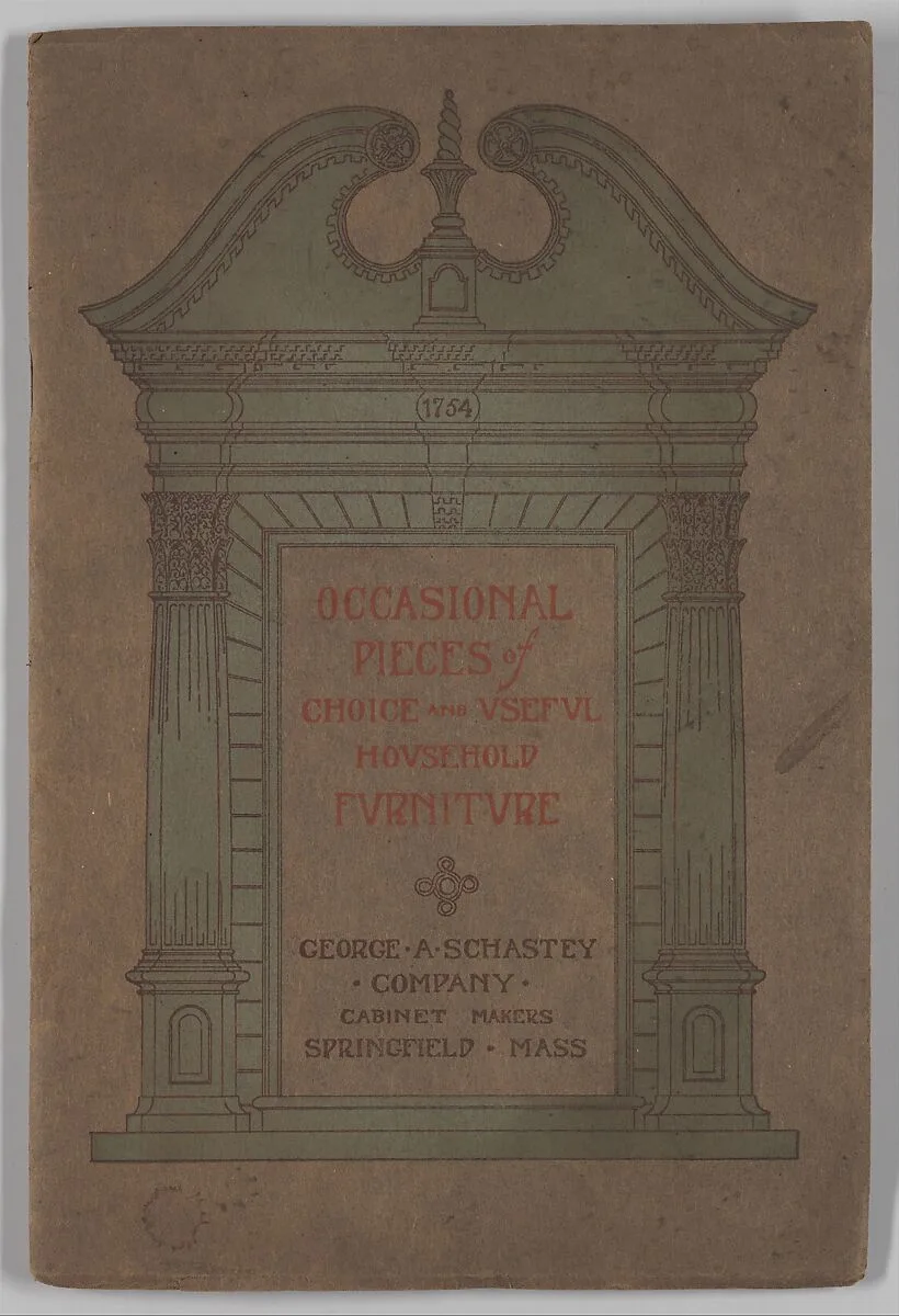 Occasional Pieces of Choice and Useful Household Furniture, Trade Catalogue (Springfield, MA: George A. Schastey Company) — George A. Schastey & Co.