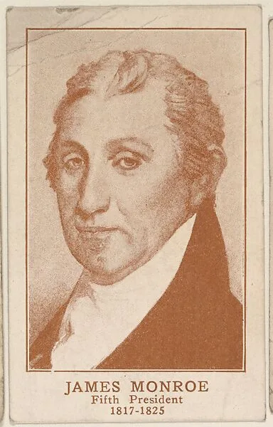 James Monroe, bakery card from the Presidents of U. S. series (D68), issued by the Weber Baking Company — Weber Baking Company