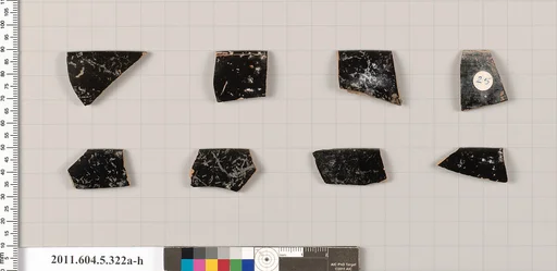 Terracotta rim fragments of kylikes (drinking cups)