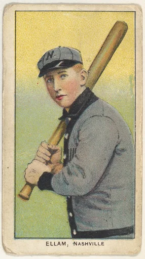 Ellam, Nashville, Southern League, from the White Border series (T206) for the American Tobacco Company