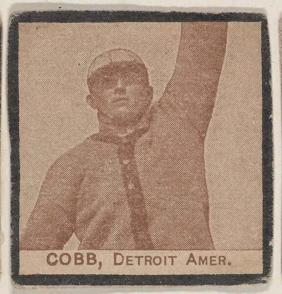 Cobb, Detroit Amer. from the Jay S. Meyer Base Ball Snap Shots candy series (W555) — Jay S. Meyer Confectioners, Philadelphia
