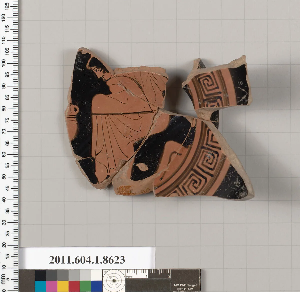 Terracotta fragment of a stemless kylix (drinking cup) — Unknown
