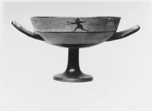 Terracotta kylix: lip-cup (drinking cup)