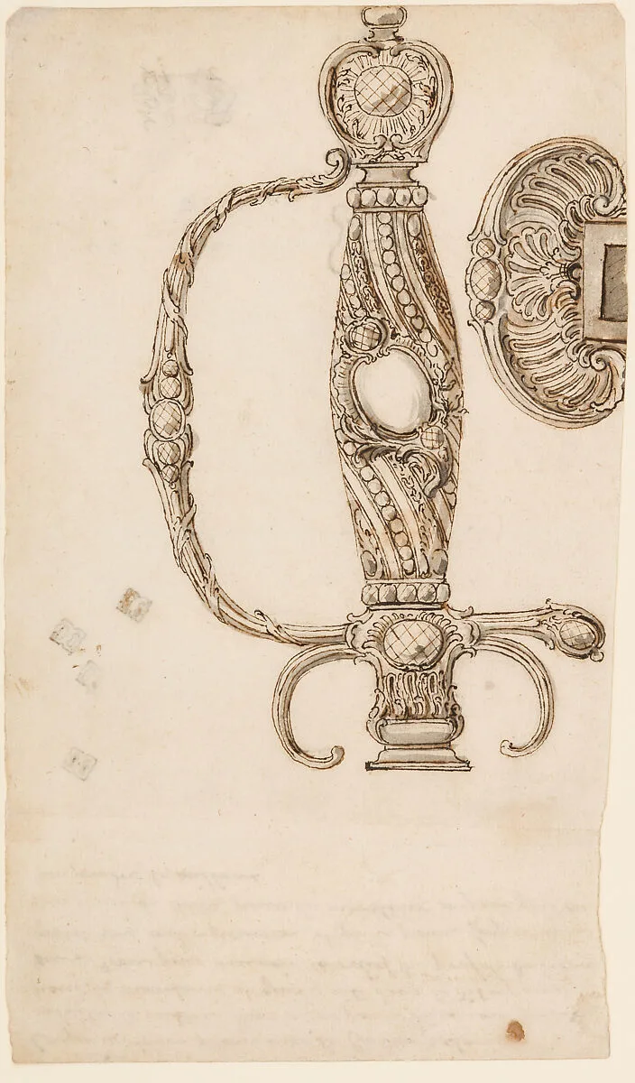 Set of Four Designs for Smallswords — Unknown