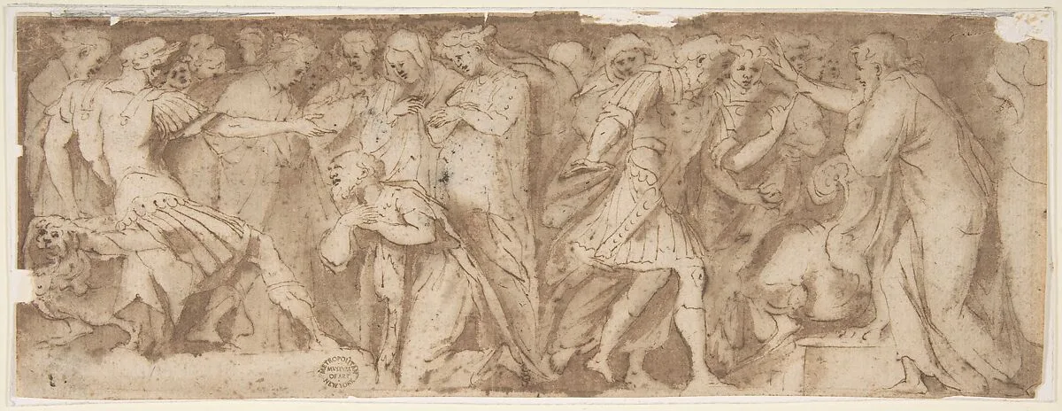 Scenes from Ancient History, after Polidoro da Caravaggio — Andrea Boscoli