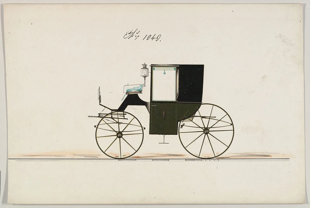 Design for Brougham, no. 1049 — Brewster & Co.