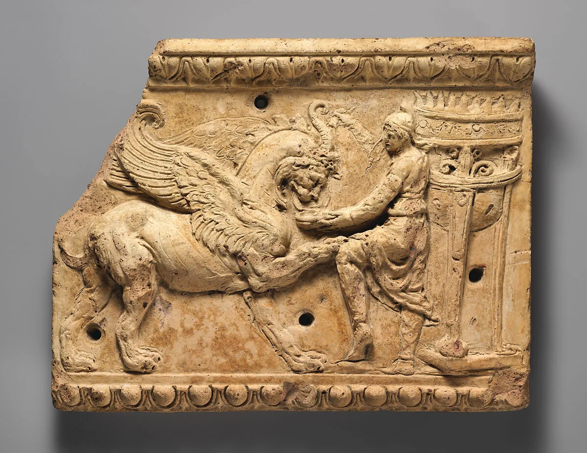 Terracotta plaque — Unknown