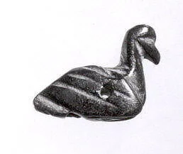Stamp seal (duck-shaped) with geometric design — Unknown