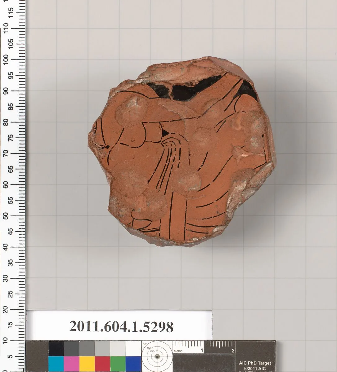 Terracotta fragment of a kylix (drinking cup) — Unknown