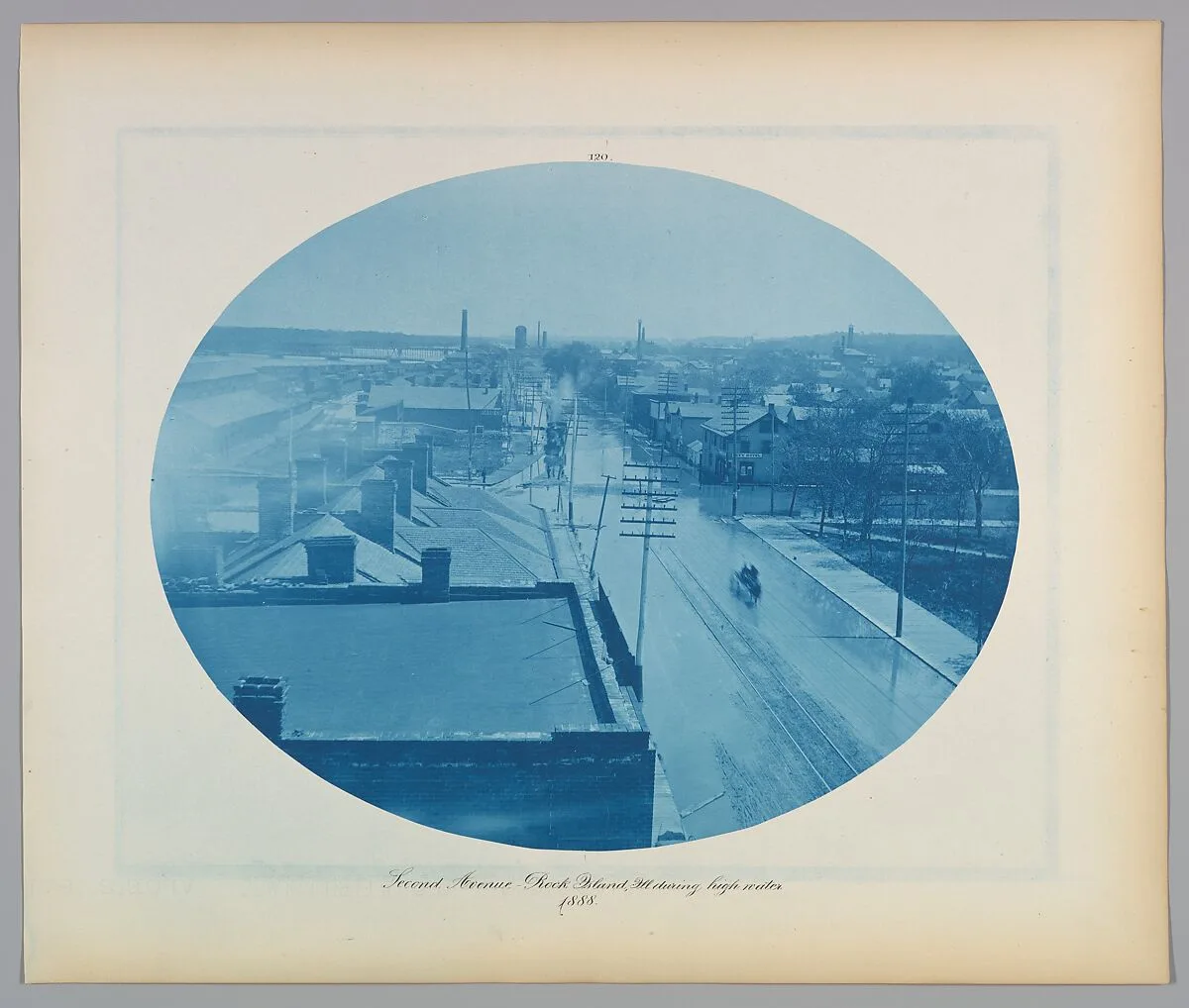 Second Ave Rock Island, Ill. during high water — Henry P. Bosse