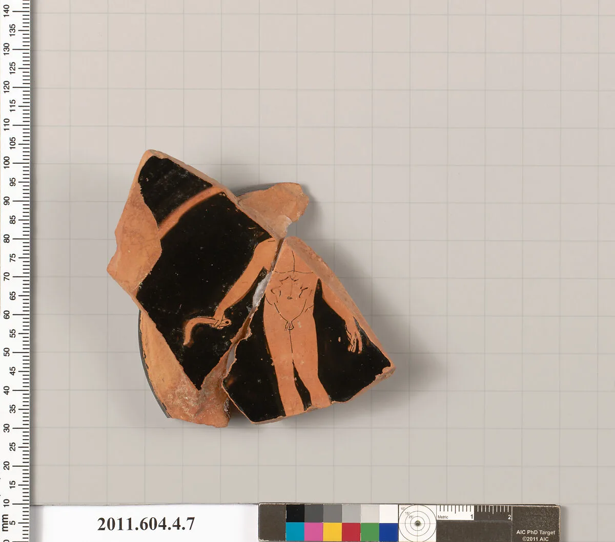 Terracotta fragment of a stemless kylix (drinking cup) — Unknown