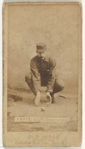 Jayson S. "Jay" Faatz, Captain, Cleveland, from the Old Judge series (N172) for Old Judge Cigarettes